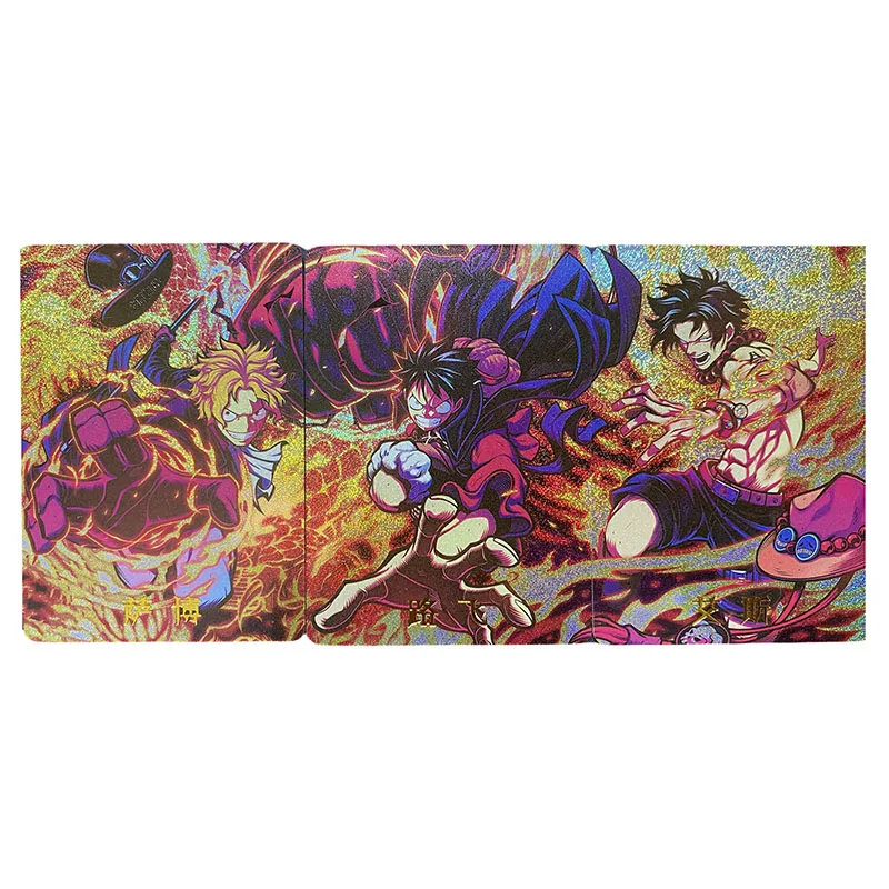 Anime ONE PIECE DIY ACG Game Cards Luffy Ace Sabo Nami Hancock Vivi Robin Reiju Zabawki dla chłopców Karty kolekcjonerskie Prezent urodzinowy