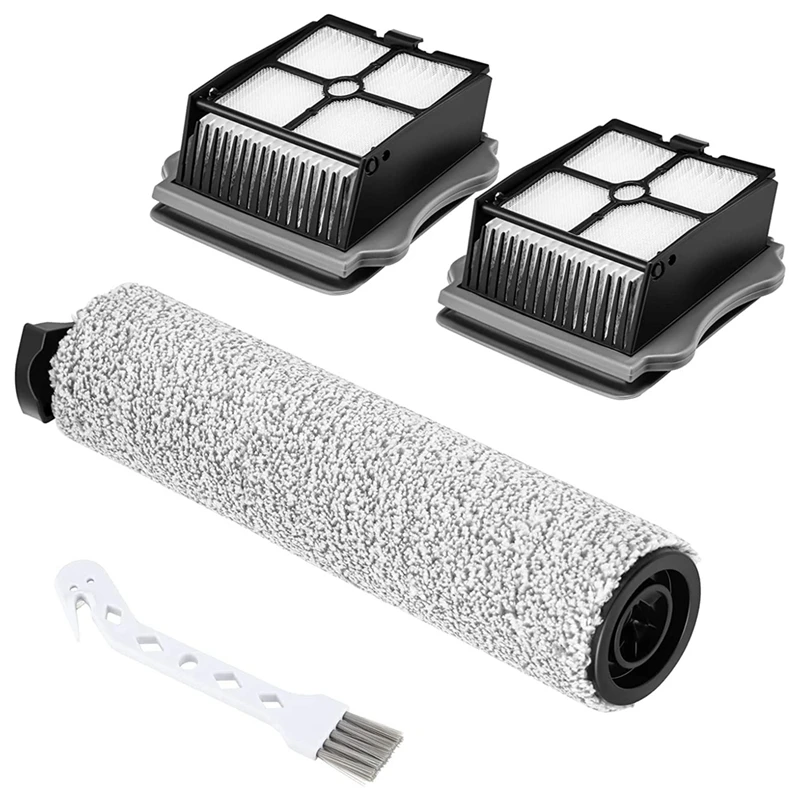 Replacement HEPA Filter And Brush Roller Compatible For Ifloor 3 And Ifloor One S3 Cordless Wet Dry Vacuum Cleaner