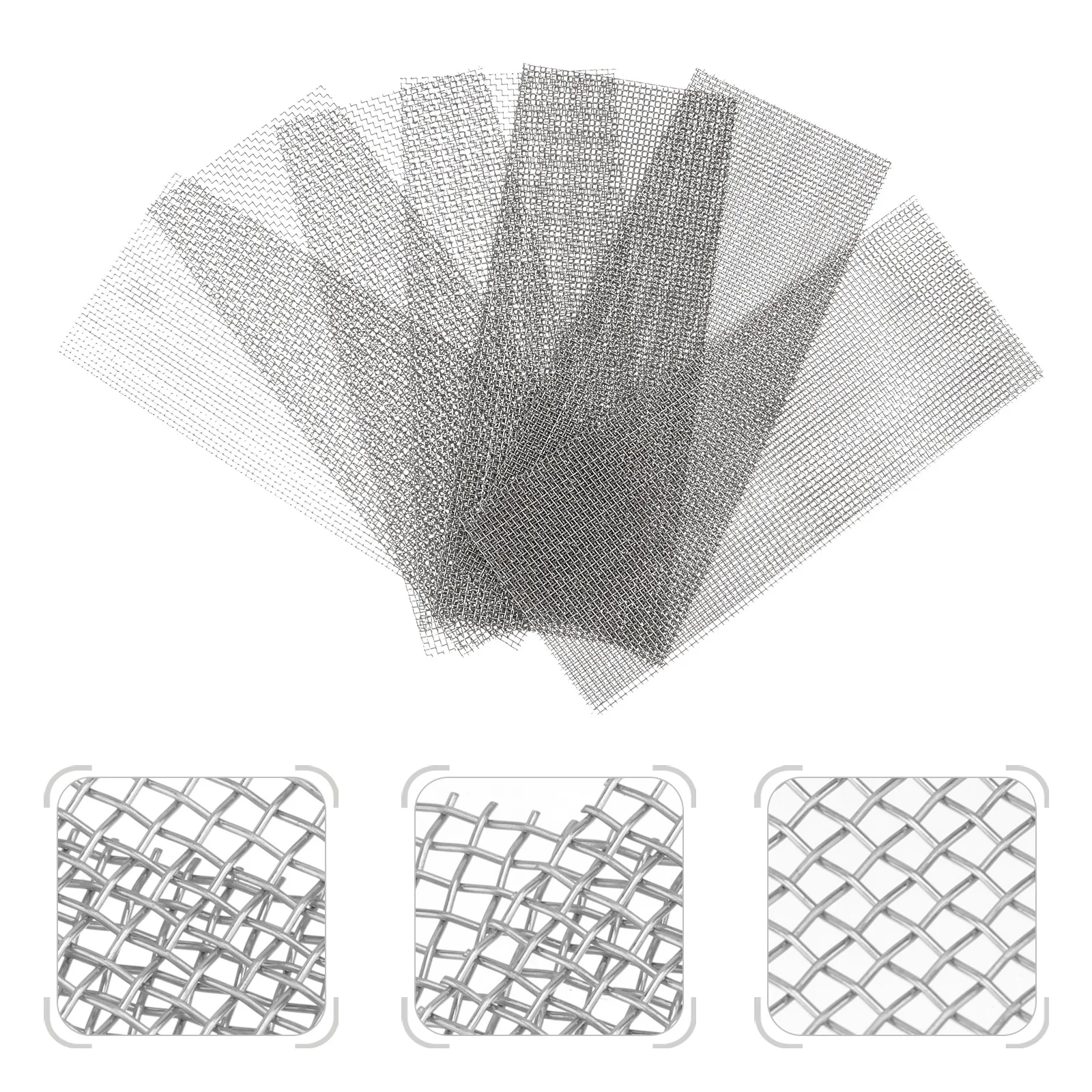 10 stücke Wasser Gras Mesh Edelstahl Anti-Rost Aquarium Pflanze Feste Net Für Aquarium Moos Teppich Aquatische Zubehör