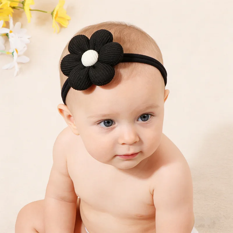 

Прекрасный набор из 5 предметов: новые мягкие повязки на голову с цветочным бантом для девочек, шапочки-тюрбаны для новорожденных, высокоэластичные аксессуары для волос для малышей