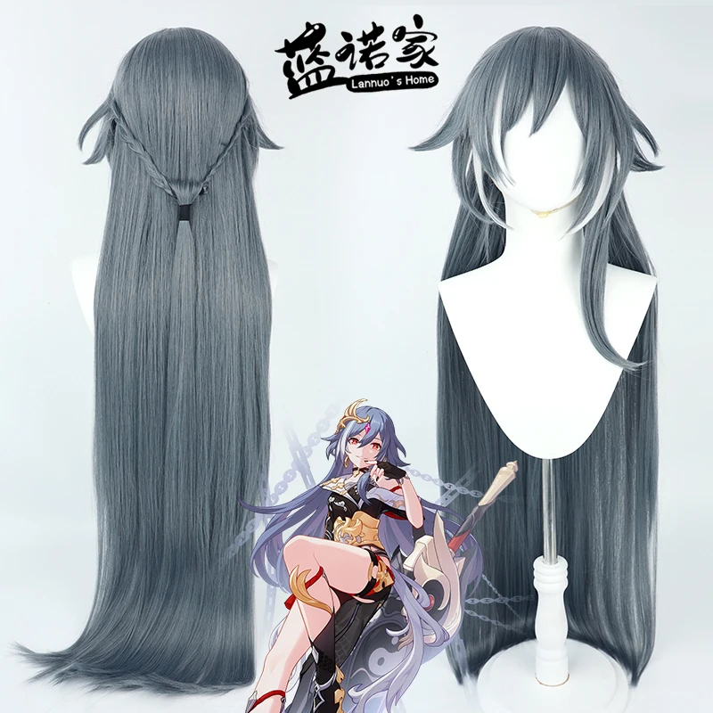 

Anime Honkai Impact 3rd Fu Hua Cosplay Wig Halloween Carnival Party Props Synthetic Hair Heat Resistant Fiber + Wig Cap