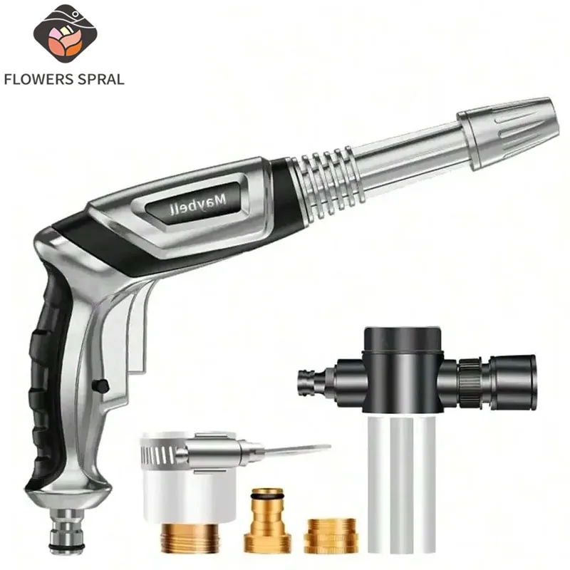 

Car Wash Water Gun Portable High-Pressure Washer Adjustable Patterns Car Wash Machine Garden Watering Hose Nozzle Sprinkler