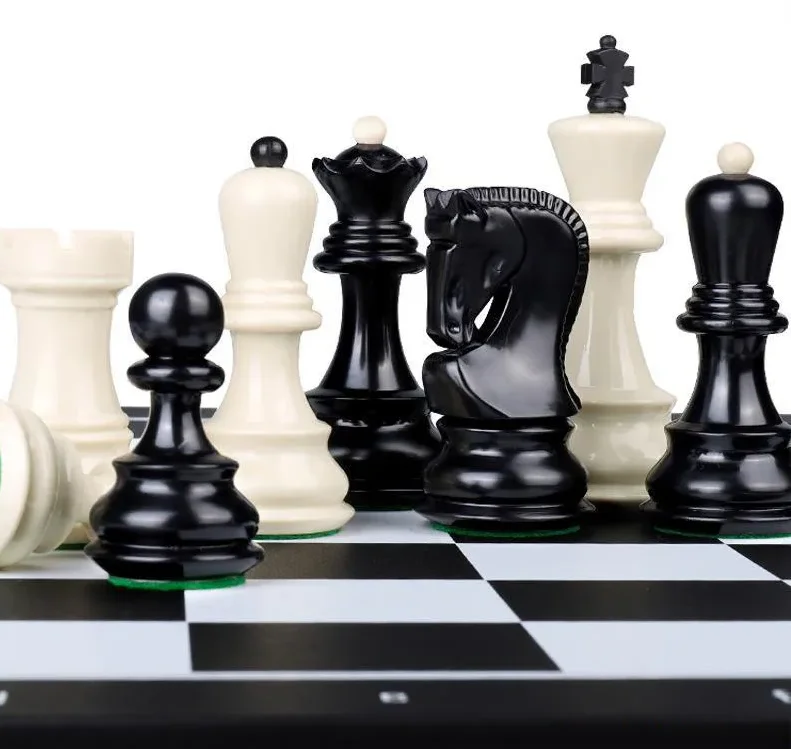 German Knight Chess with Game Double-Sided Folding Board