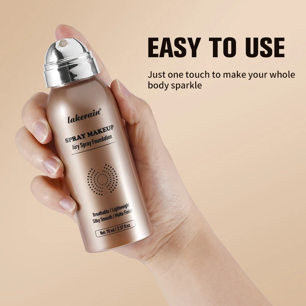 Airy Magic Silky Foundation Spray Mist Airbrush Makeup Lekki, pełne krycie, wodoodporny, matujący kosmetyk w sprayu