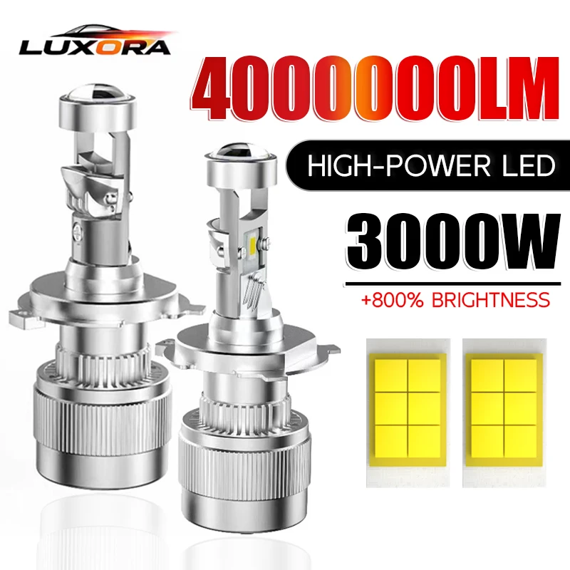 

Mini Projector Lens H11 H7 H4 Led Headlight Bulbs Canbus lamp 3000W 3500000LM HeadLamps H8 H9 9005 9006 Turbo Car light HB3 HB4