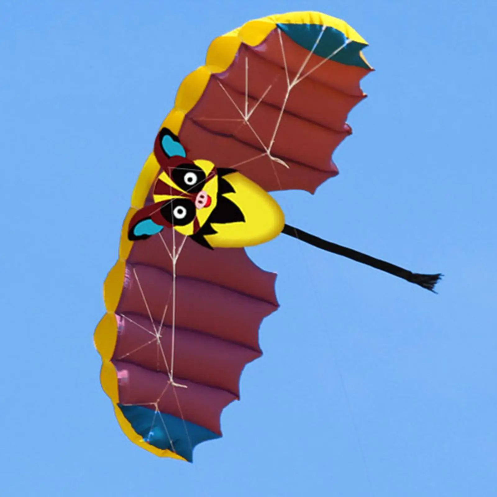 Cartoon Educational Toys Parafoil Entertainment Flying Toys Line Flying for Camping Outdoor