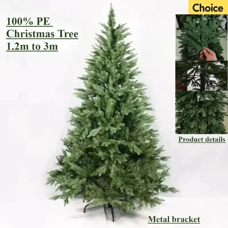 

100%PE Artificial Christmas Tree Encryption Material Large Christmas Tree 1.2m-2.7m Family Christmas Party Atmosphere Decoration