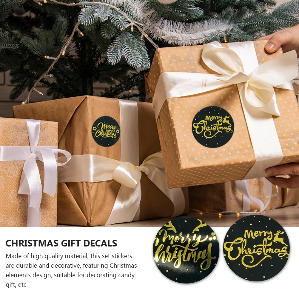 

Christmas Style Sealing Stickers Decor for Gift Decals Label Adhesive Packing Bag