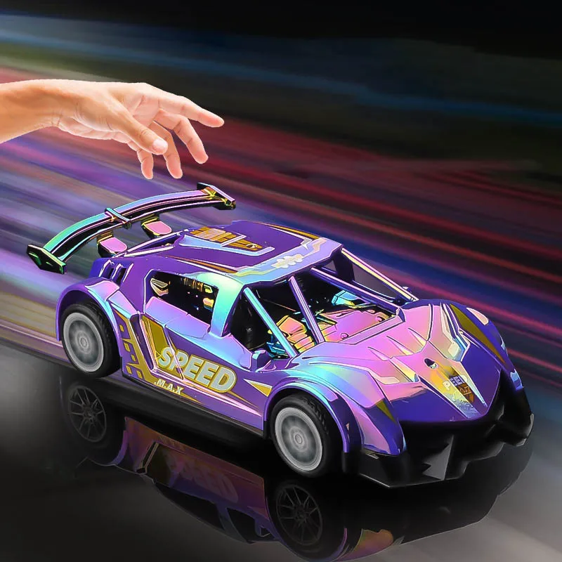 2 pièces enfants Simulation d'inertie Cool voiture de sport jouets de haute qualité Laser moulé sous pression modèles de voiture retirer voiture de course jouet garçon cadeau