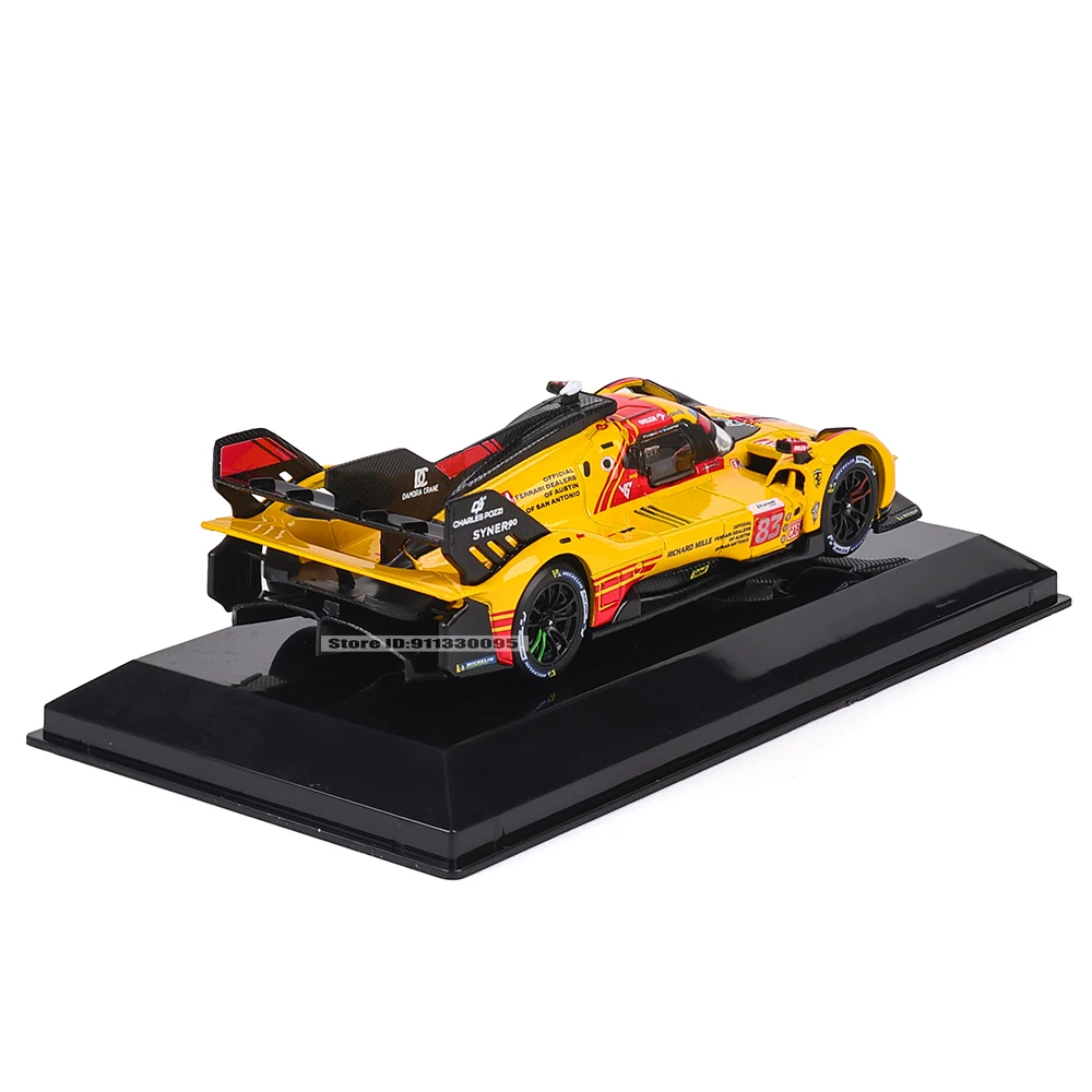 Bburago 1:43 Le Mans Ferrari 499P 2024 488 250 512 véhicule de luxe en alliage moulé sous pression voitures de traction modèle jouet Collection cadeau