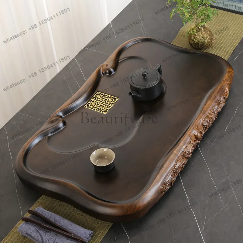 Factory Direct Sales Trinket Ceramic Tea Tray Rectangle Tableware Plate Kitchen Table Tea Tray Accessories Valet Bandeja Madera