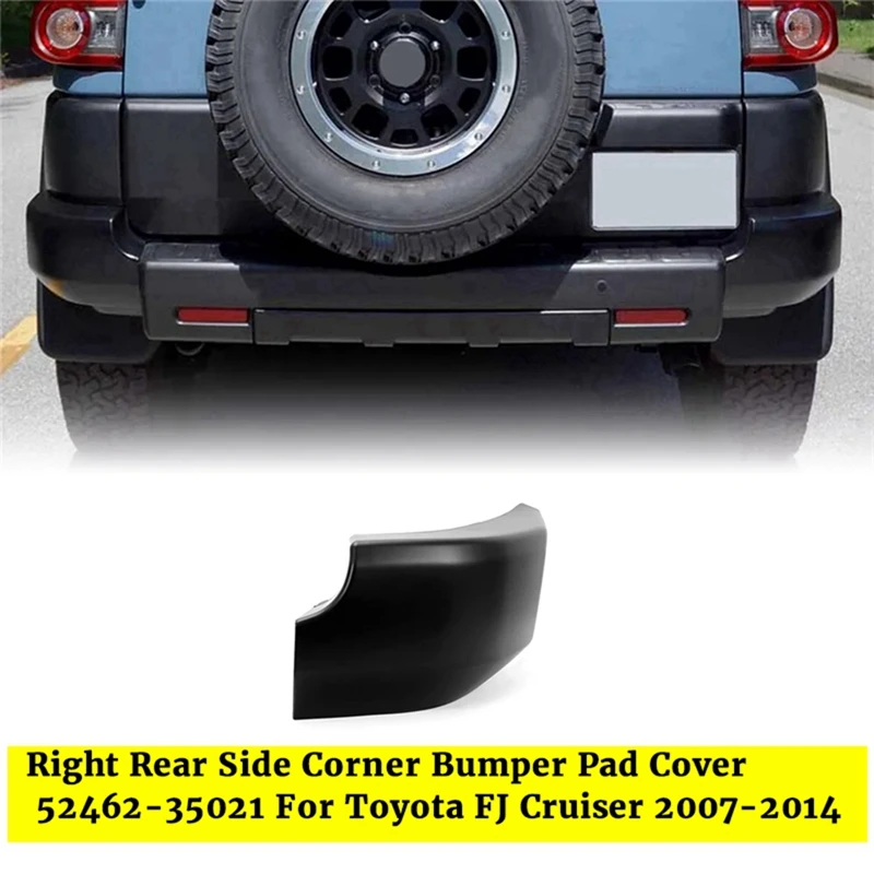 Rear Corner Bumper End Cap Pad Trim Cover For Toyota FJ Cruiser 2007-2014 Side Wrap Shells