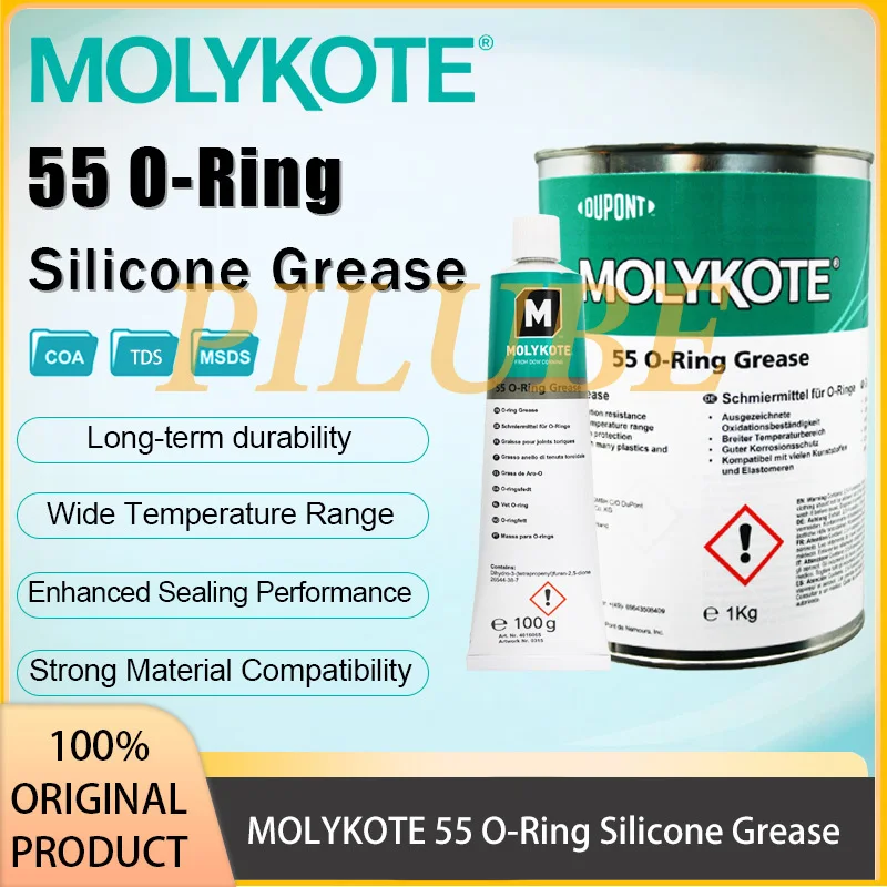 MOLYKOTE 55 O-Ring Silicone Grease for Rubber Elastomer Seals Gaskets Aerospace Industrial Equipment Original Product