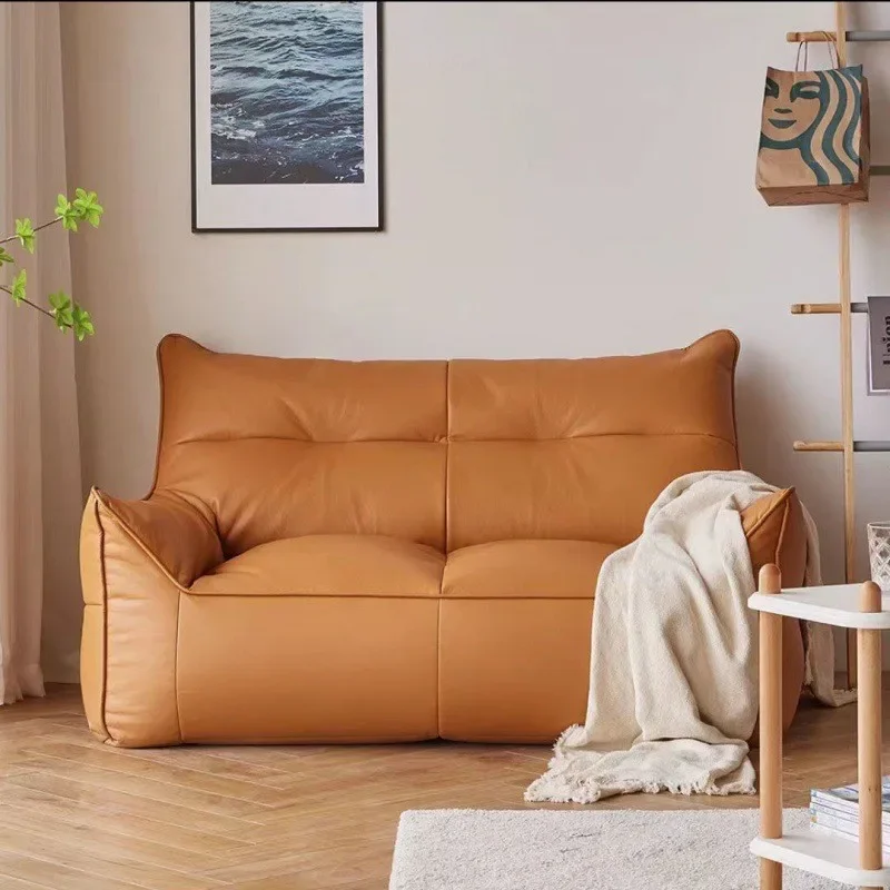 Double Seater Lazy Bean Bag Sofa Tatami Tech Fabric Waterproof Cat Proof Small Bedroom Indoor Resting Bean Bag Lounge Chair