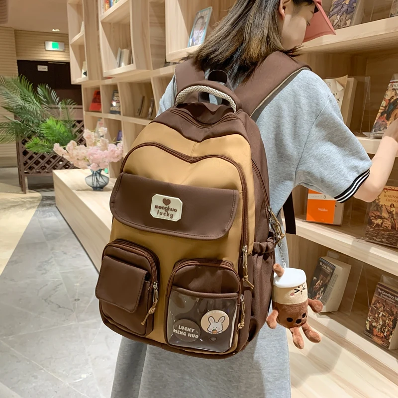 Fashion Girls Cute Design Bookbag Student Kawaii Shoulder Bag Travel Rucksack Women Laptop Mochila Teens Schoolbag Backpack