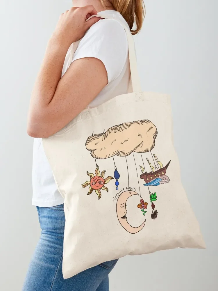 

Rises the moon Tote Bag Women bags Beach bag cloth bag woman women