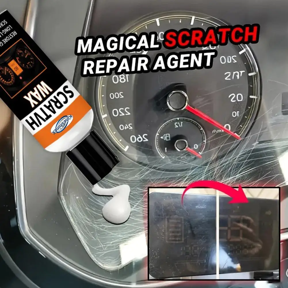 50g Car Dashboard Screen Scratch Repair Wax Scratch Remover Paste for Automotive Instrument Panels Touch Screens Restore Clarity