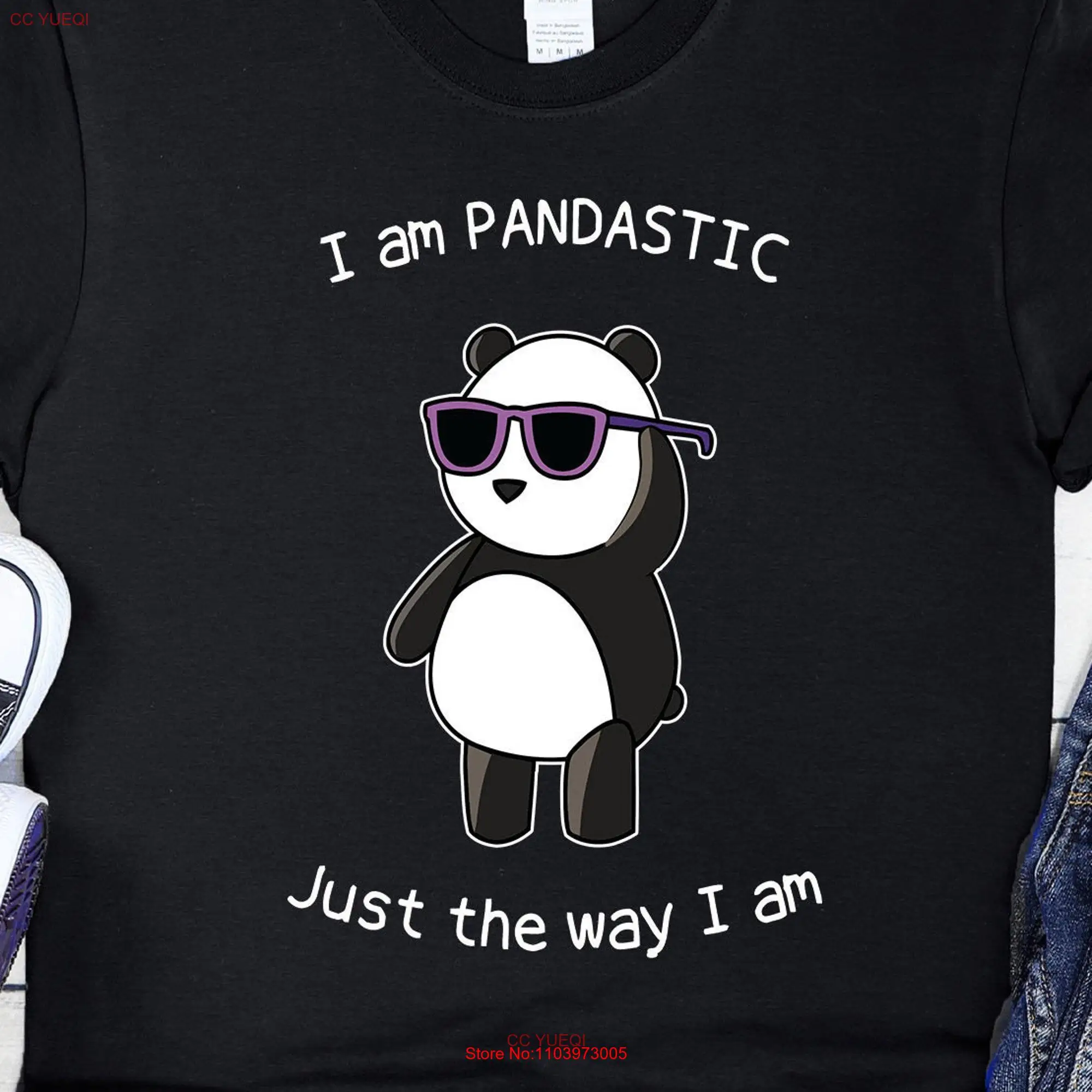Забавная футболка I Am Pandastic Panda, багги для бейсбола, бойфренда, аксессуары для макияжа, сумка 2 _ 9 _ 7