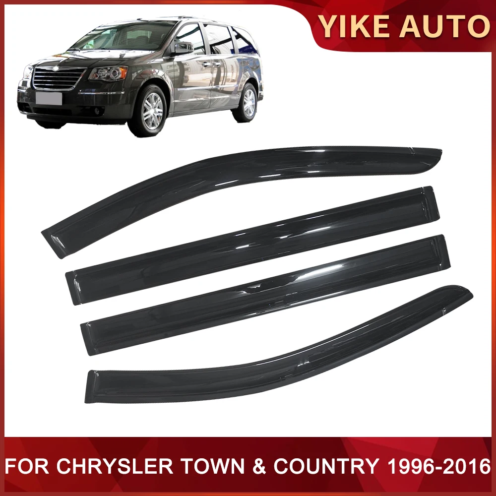 

Window Visor for CHRYSLER TOWN & COUNTRY 1996-2016 Door Visor Wind Sun Rain Guards Side Window Wind Deflectors Auto