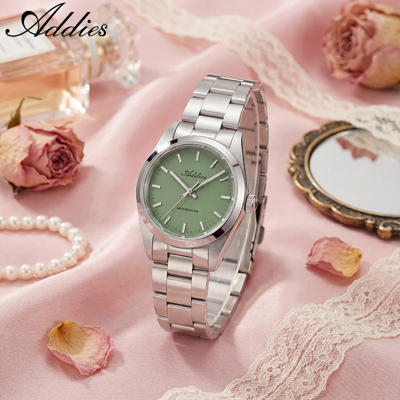 

ADDIES Luxury Couple Quartz Watches Sapphire Glass Waterproof 316L Stainless Steel BGW9 Super Luminous Couple Watch Love Gift