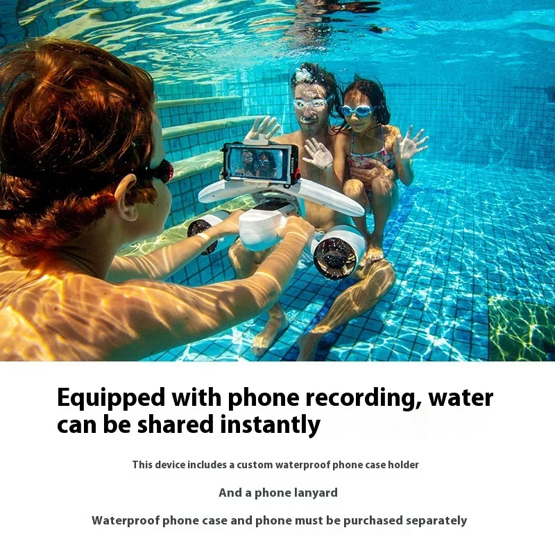 Afbeelding 3: MixPro White Shark Propeller Handheld Onderwaterapparatuur Duwer & Schutter voor Duikwaterscooter