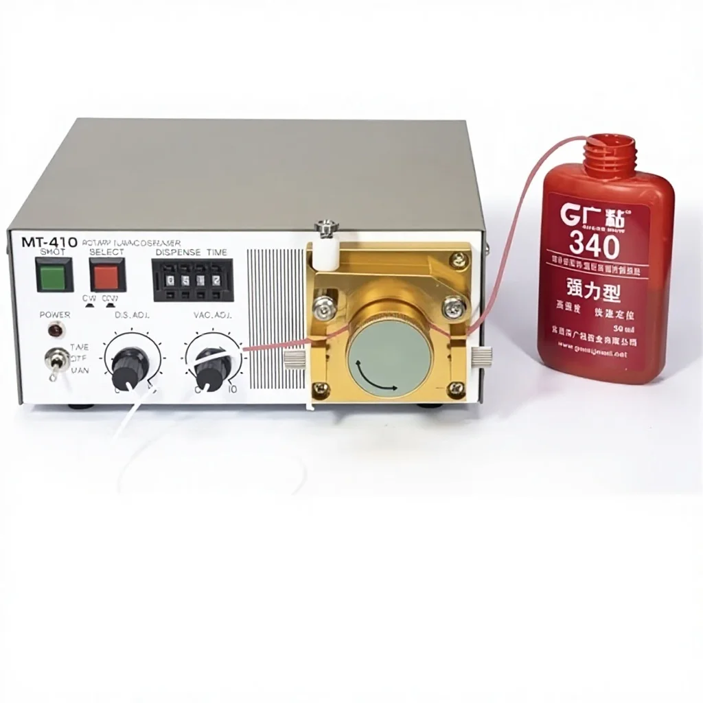 Dispensador de Silicona Digital Preciso MT-410, Dispensador de Pegamento Peristáltico Eléctrico Automático para Loctite de Secado Rápido Instantáneo