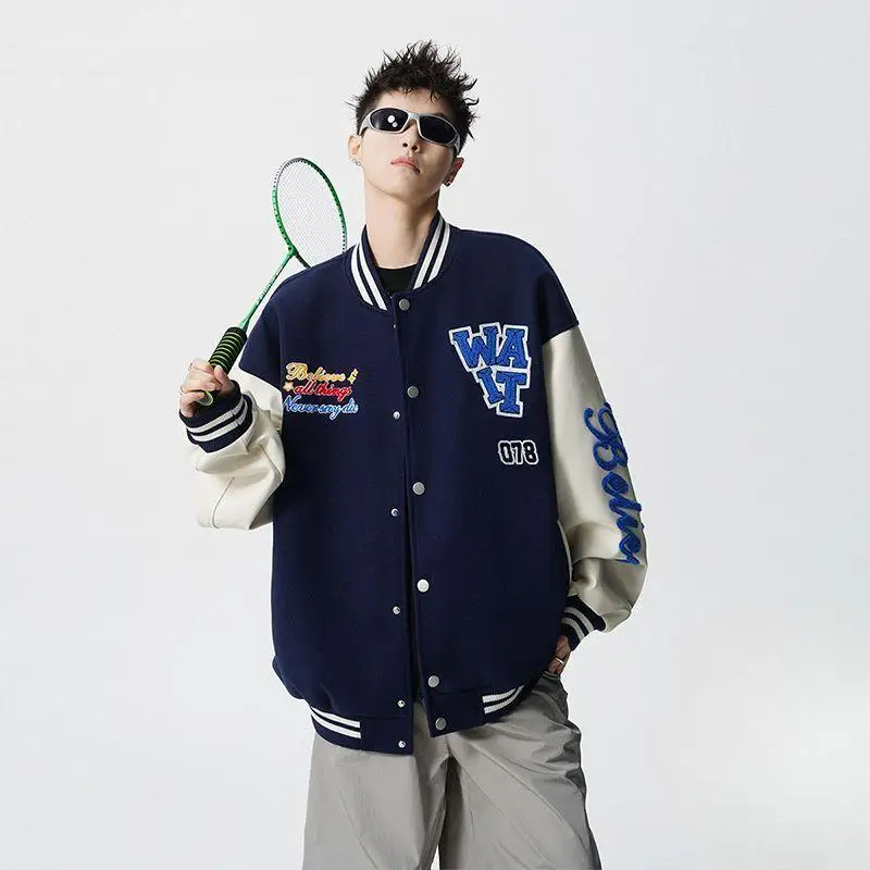 

Бейсбольные куртки с нашивками, черно-белые, женские, зимние, мотоциклетные, теплые, с множеством карманов, эластичные, с нашивками, на флисовой подкладке, в стиле сафари, OL