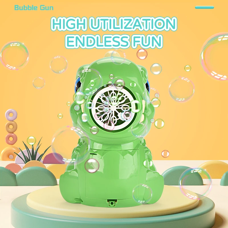 ของเล่นไดโนเสาร์เป่าเครื่องเป่าฟองได้หลายรูสำหรับเด็กผู้หญิงของเล่นฉลองอินเตอร์เน็ตรูปไดโนเสาร์น่ารักและสนุกสนาน