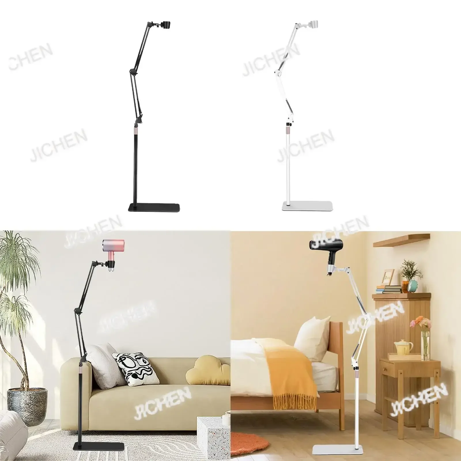 

XCTJ Держатель для фена Подставка Hands Free Универсальный напольный кронштейн для ухода за домашними животными Самые фены Инструмент для ухода за собаками и кошками