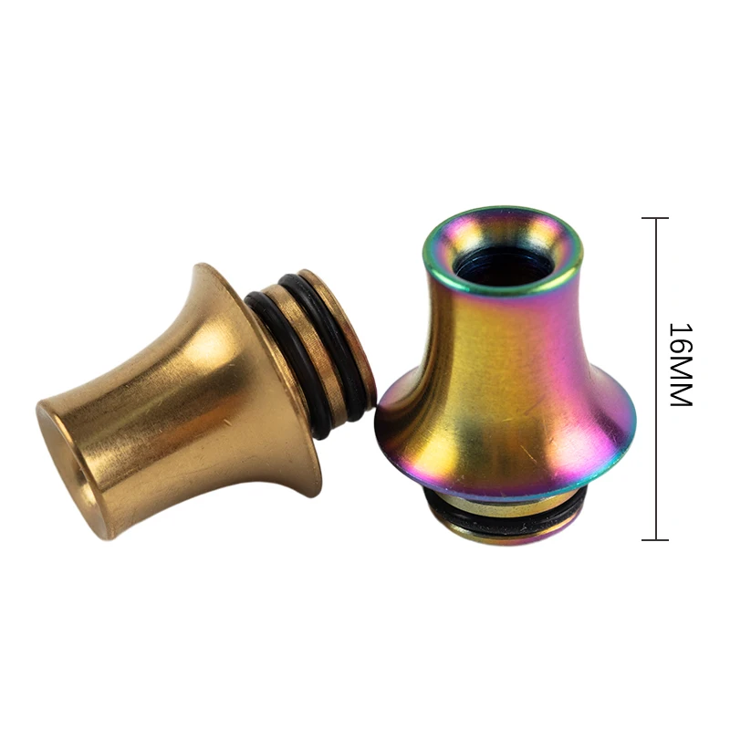 Pajitas de acero inoxidable con punta de goteo en forma de tapa 510 de alta calidad, pajitas de latón y deslumbrantes, accesorios de goteo de paja en forma de tapa, 1 unidad