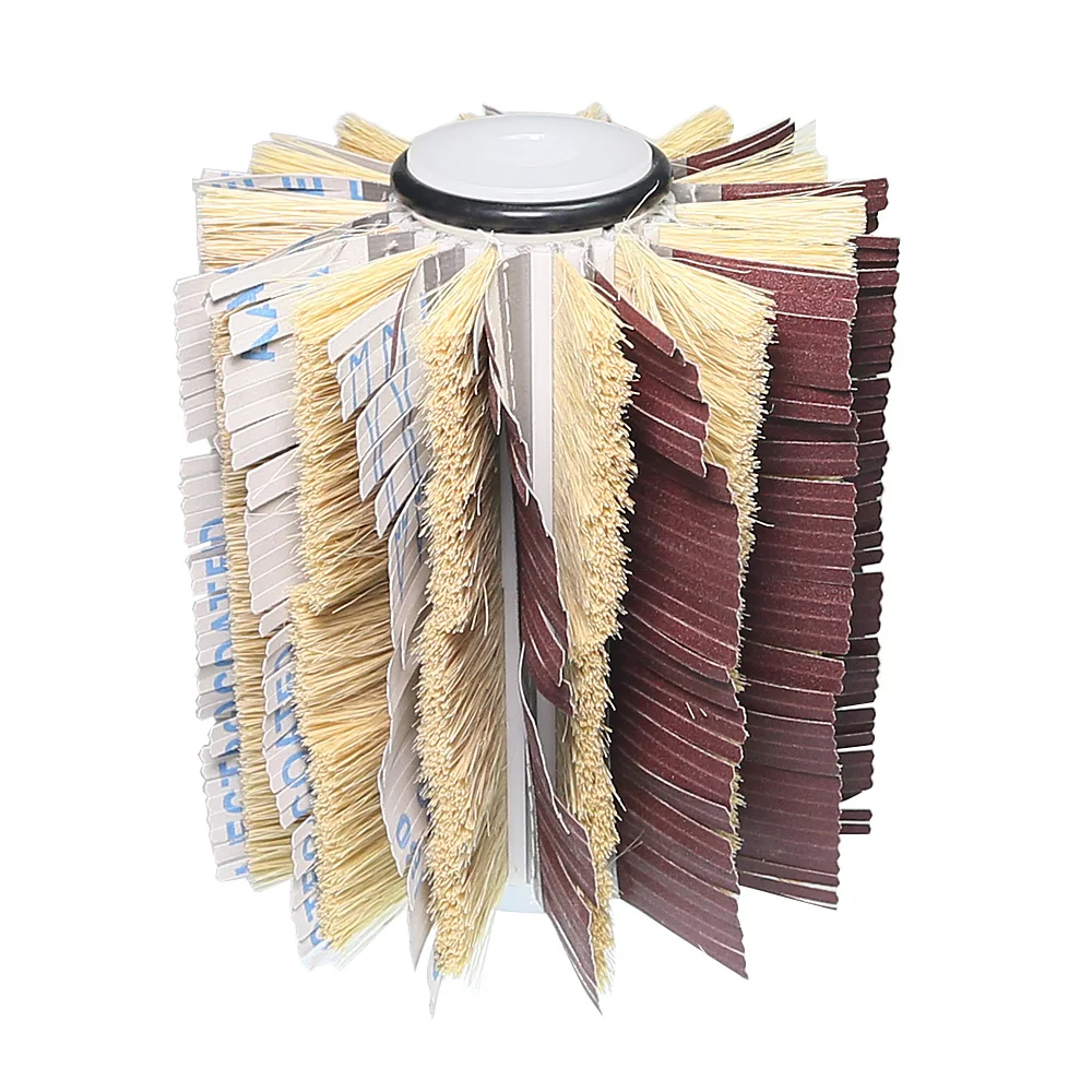 ضياء. 200 مللي متر x L. 220 مللي متر x ثقب 25.4 مللي متر السيزال جلخ الرملي القماش إطارات لامعة فرشاة ل لوح خشبي طحن التلميع #5