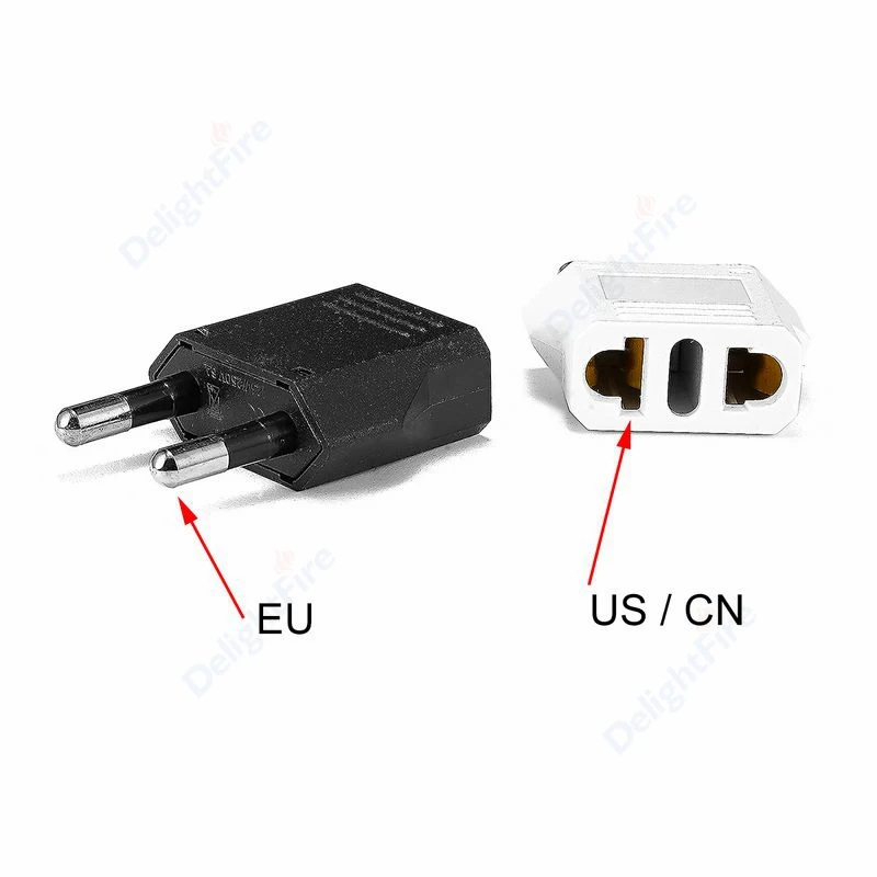 EU Plug Adapter China American US To EU Euro European Korea Travel Adapter Electric Plug Converter Charger Socket AC Outlet