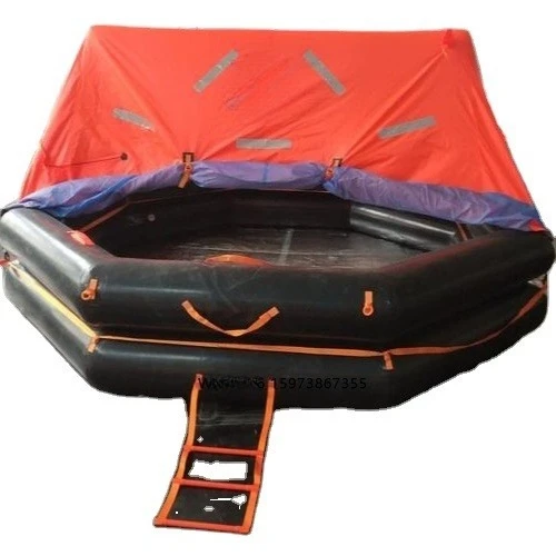 12 to 25 people SOLAS tarp davits launched inflatable life rafts for sale
