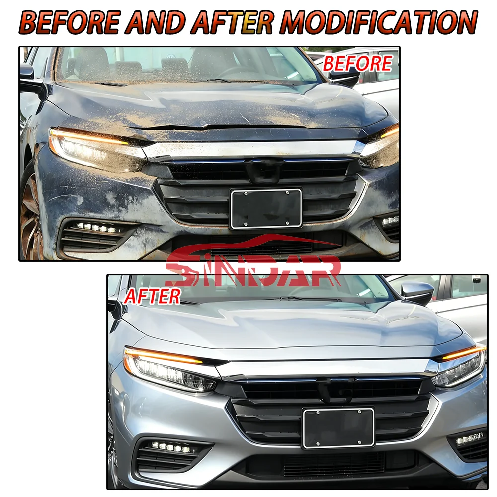 SINDAR Auto LED OE Headlight Assembly Car Head Lamp Accessories for Honda Insight 2019-2023  Wholesale OEM 33100TXMA01