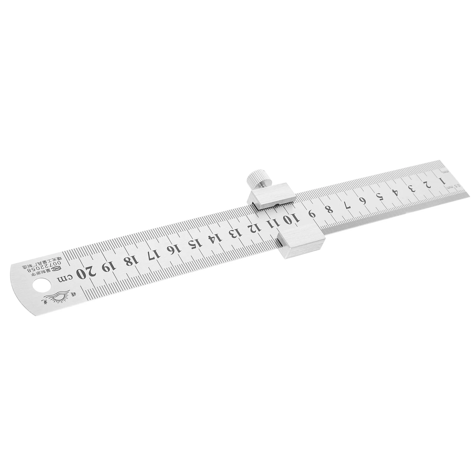 1 set 1 Set Stainless Steel Ruler 30Cm Precision Metal Measuring Tool Positioning Block For Carpentry Engineering Drawing Office