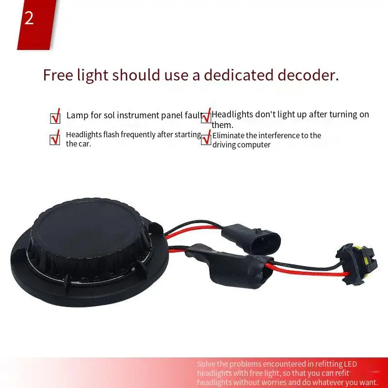 

For JEEP Cherokee 2.0/2.4 LED Headlight Bulbs 9012 Canbus Decoder Error Free Easy Install