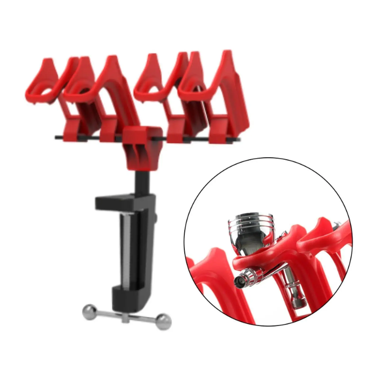 

Quick Release Airbrush Holder Rack U Shaped Slot Easily Install Accessory for