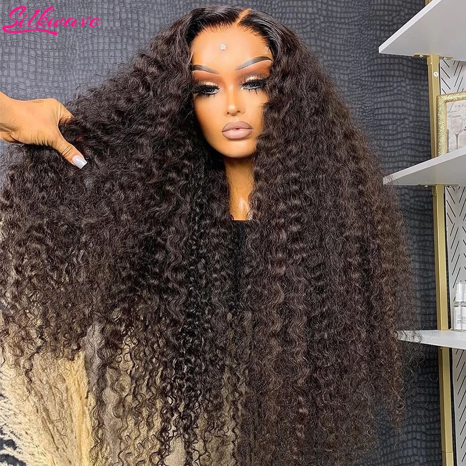 Perruque Lace Front Wig Naturelle Bouclée, Deep Wave, 13x4, HD, 13x6, Densité 250, 40 Pouces, pour Femme Africaine