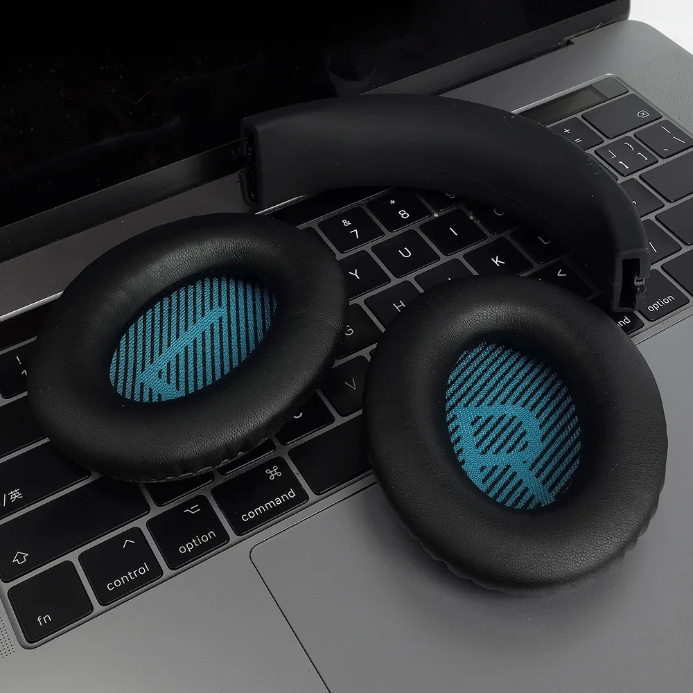 وسادات الأذن مع BOSE QC15.QC35.QC25 البروتين والجلود رغوة الذاكرة بطانة للأذن وسائد بديلة فوق الأذن سماعات لينة برو