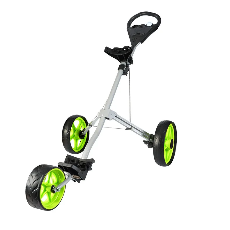 Golf cart, foldable golf cart, course cart with umbrella stand