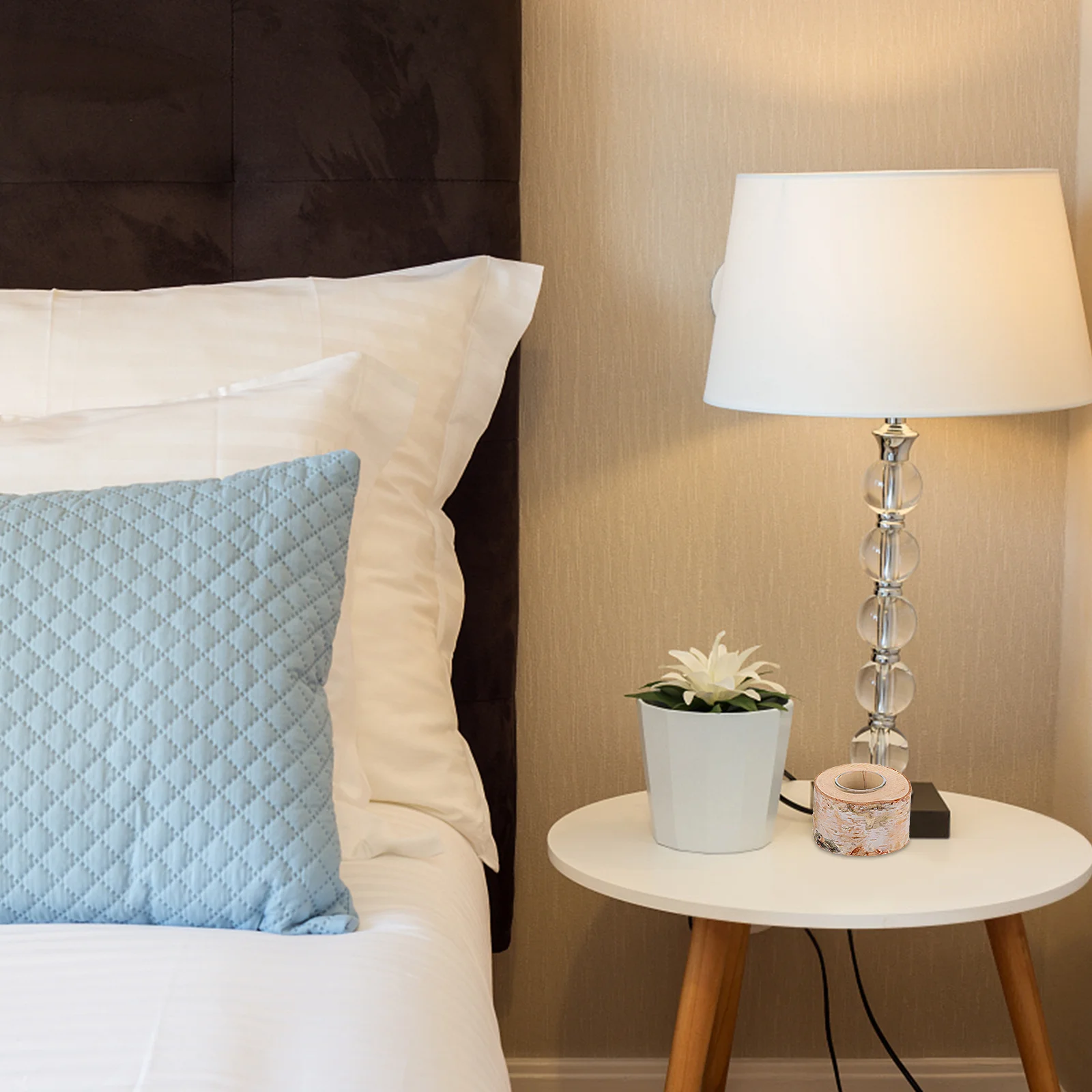 

Birch Wood Holder Simple Wooden Candlestick For Home Decor Stylish Candleholder Indoor Living Room Bedroom Office