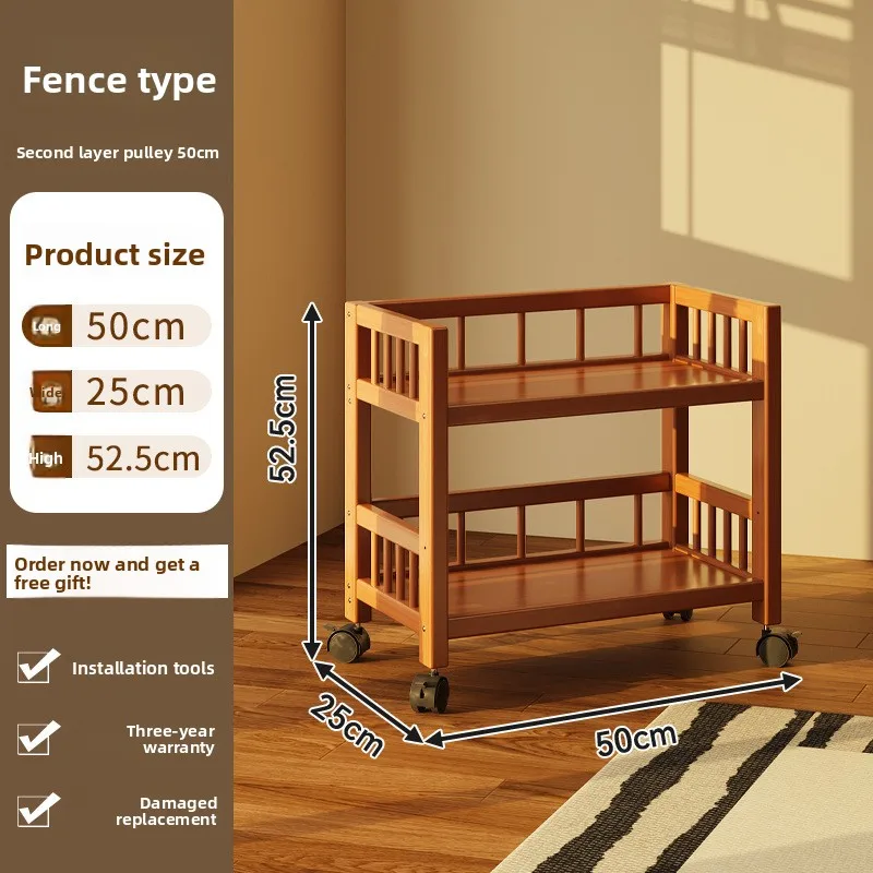 

Multi-functional Household GoodsFloor-to-ceiling Multi-layer Rack Storage Locker Mobile Trolley Kitchen Multi-functional Shelf