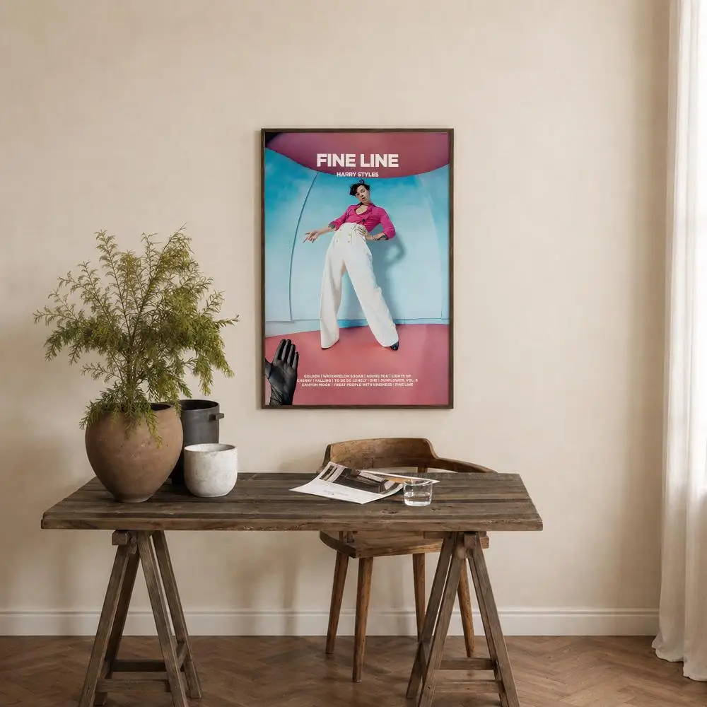 Singer Harry Styles Poster Self‑Adhesive Waterproof PP Poster Coffee House Bar Wall Art Sticker Room Home Decor