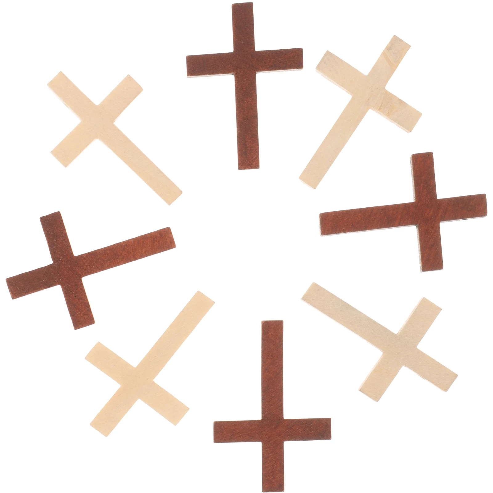 

Wooden Cross Pendants DIY Shape Charm Bracelet Decor Necklace Design Miniature Crosses H made Crafts Mall Wooden Cross Charm