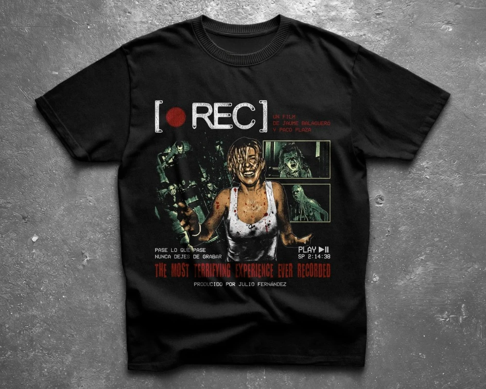 2008 Isolation Terror T-shirt, Spanish Pseudo Documentary T-shirt, Zombie Outbreak Costume, Horror Movie Fan Gift T-shirt