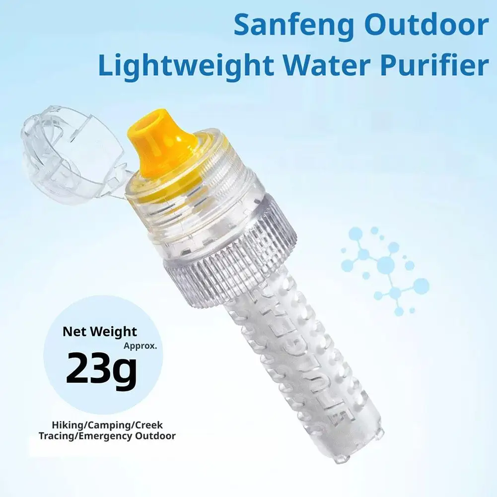 Premium Outdoor Portable Water Filter Bottle Purification System For Outdoor Camping, Hiking, Survival & Emergency Use Purifier