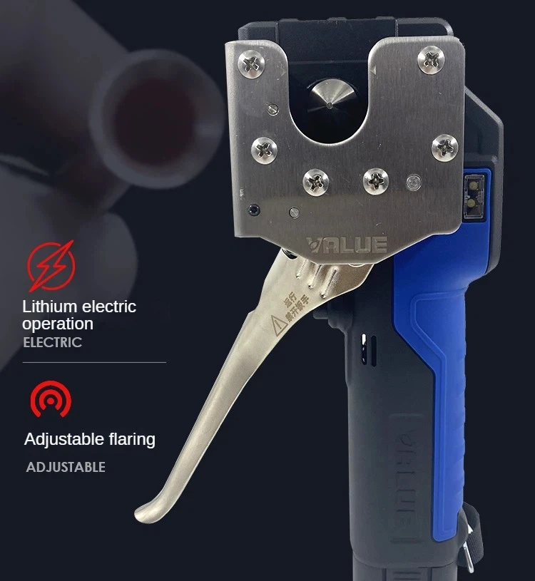 

VEF-1 Portable Li Battery Flaring Tool Rechargeable Electric Expander Copper Tube Horn Mouth Automatic Tube Expander