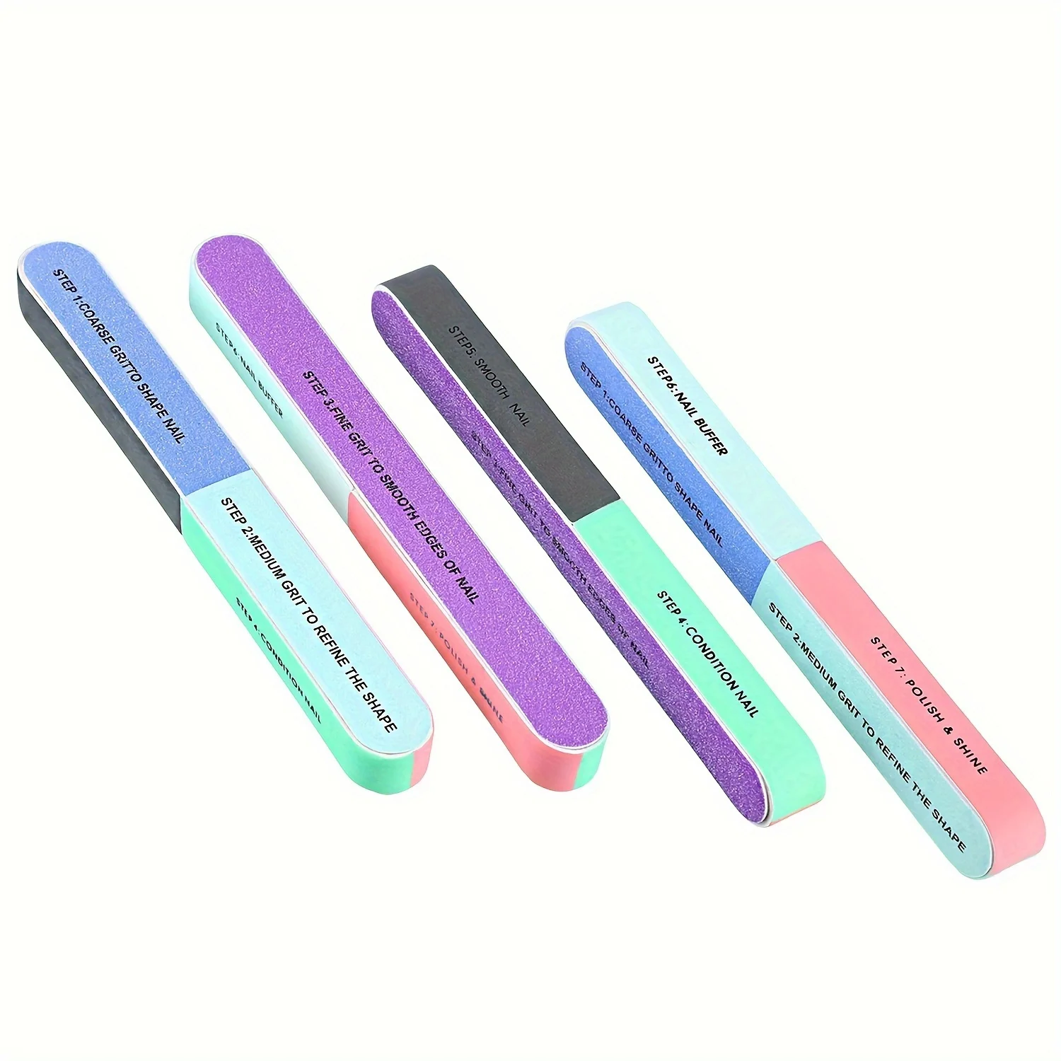 7 Sides Nail Buffers Files Professional Polisher For Nail Art Manicure Polishing Block Buffing Accessories Cream Tools image 5