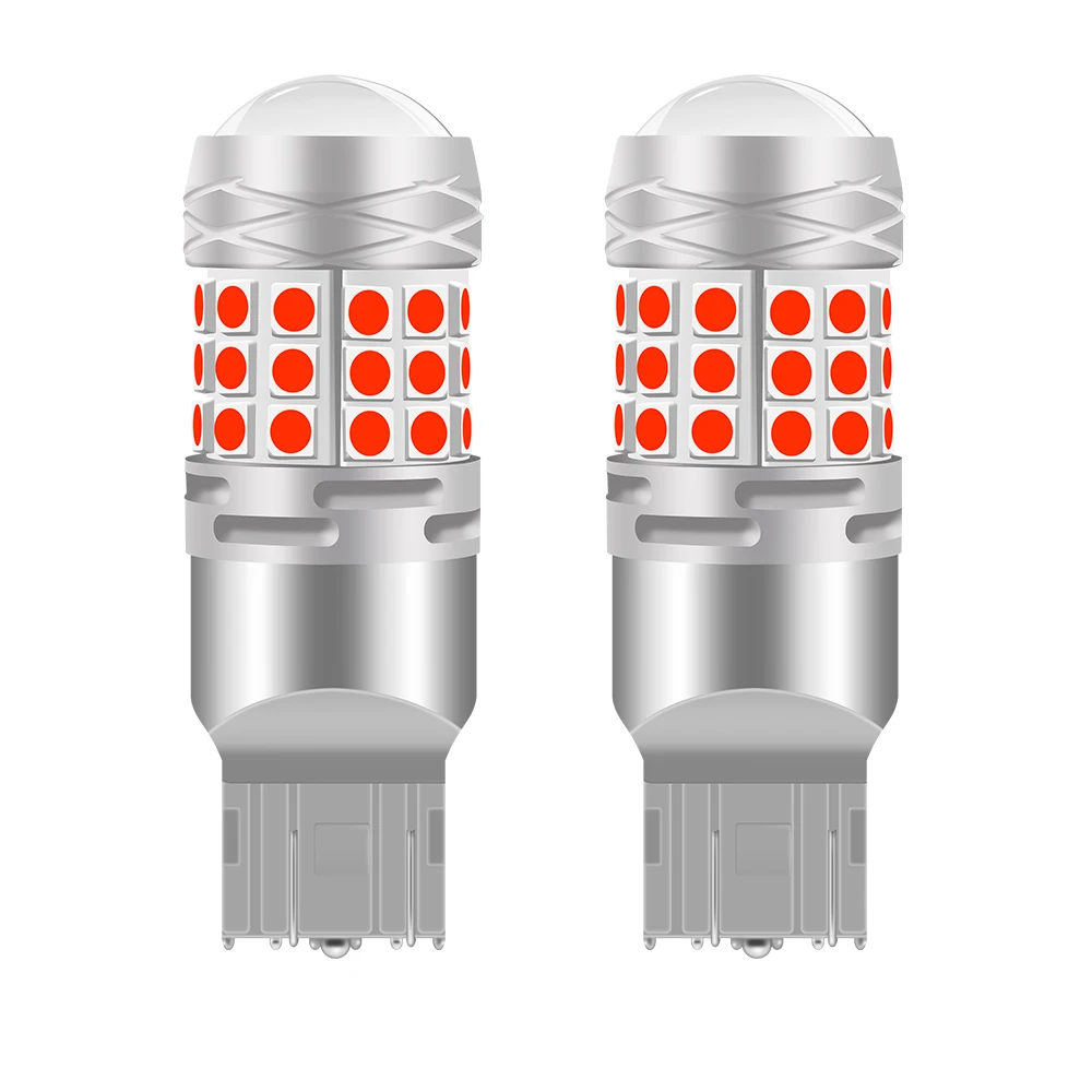 

1x W21W 7440 P21W 1156 BA15S BAY15D PY21W BAU15S LED Bulb Canbus W21/5W 3157 P21/5W 7443 Red White Car Reverse Light DRL 12V