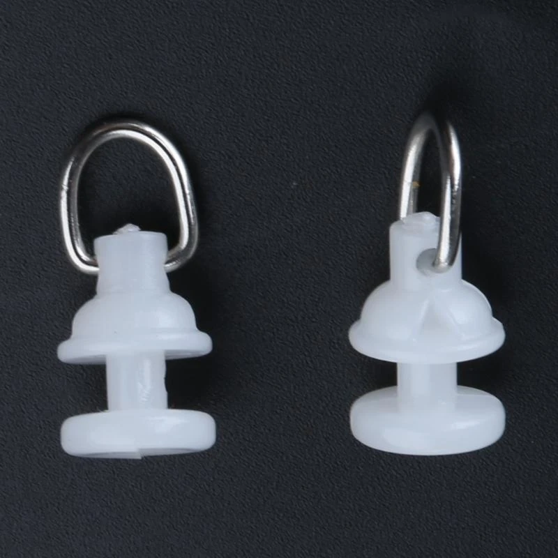 

652F Pack of 100 Quiet Curtain Track Sliders Plastic Hooks Quiet Rod Inner Track Slides Rollers Gliders Curtain Track Runner